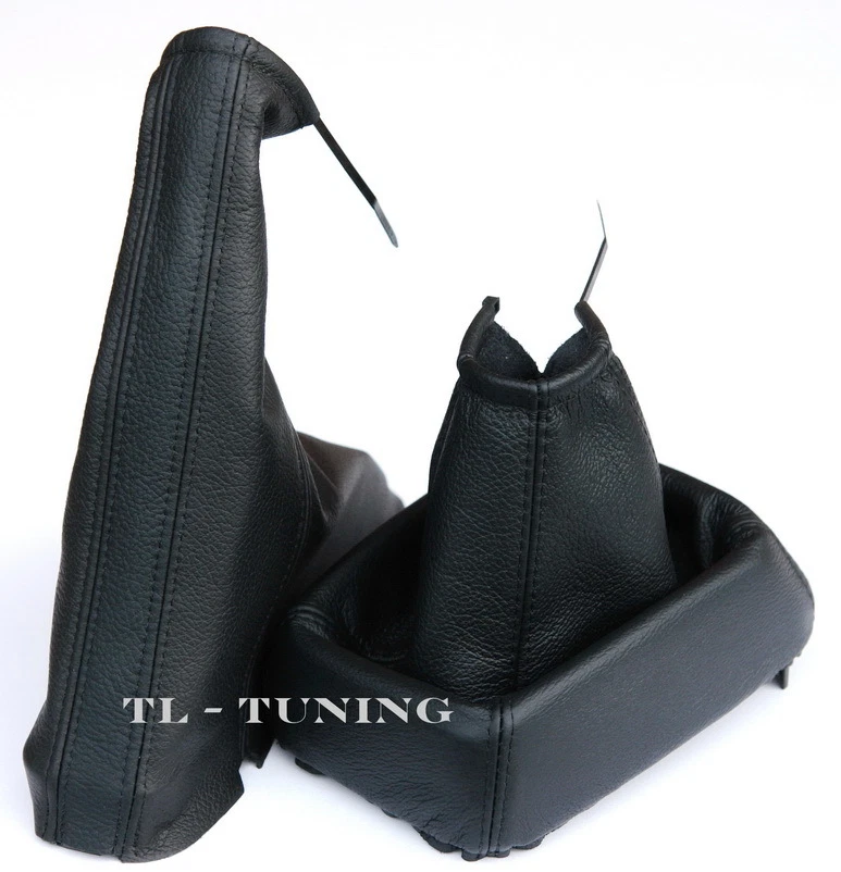Passend für OPEL CORSA B, TIGRA A Schaltsack + Handbremssack ECHTLEDER / SCHWARZ - Bild 1 von 1
