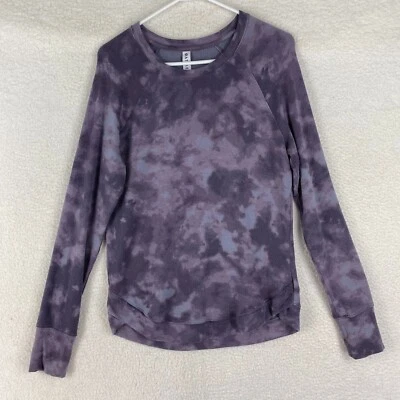 Sudadera Athleta Mujer Talla S Alta Púrpura Tie Dye Mentalidad Estampada Manga Larga Foto 1 de 4