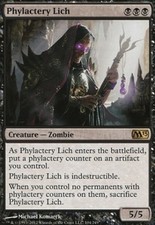 *FOIL* Phylactery Lich 1x MtG m13 2013 Core ENGLISH SP/NM