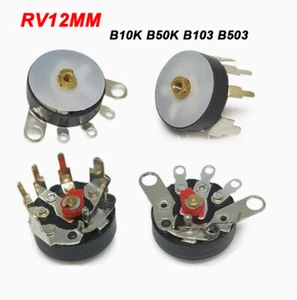 RV12MM B10/50K B103/503 drahtloses Potentiometer mit Schalter Lautstärkeregelung - Bild 1 von 9