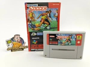 Super Nintendo Spiel " Virtual Soccer + Anleitung " Snes | Pal | Modul - Bild 1 von 3