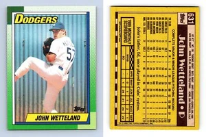 John Wetteland - Dodgers #631 Topps 1990 Baseball Trading Card - Picture 1 of 1