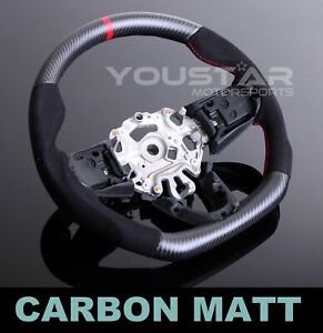 MATT DRY CARBON Alcantara Steering Wheel for MINI F54 F55 F56 F57 F60 JCW Cooper