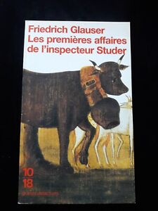 LES PREMIERES AFFAIRES DE L'INSPECTEUR STRUDER F. GLAUSER LITTERATURE/POLAR 843