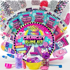 Unicorn Candy Craze Slime Kit - DIY Slime Making Set for Girls 8-12 with 40+ Mag - Picture 1 of 7