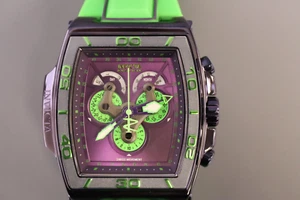 INVICTA S1 Rally Men 51.30mm Stainless Steel + Aluminum Grey + Purple + Green - Picture 1 of 6