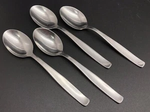 JUSTINUS Germany Set of 4 Stainless Steel 5-3/8" Five O'Clock Spoons (RF985) - Picture 1 of 4