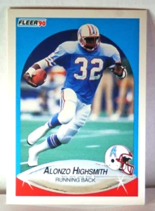1990 Fleer Football Card #129 Alonzo Highsmith - Houston - Picture 1 of 2
