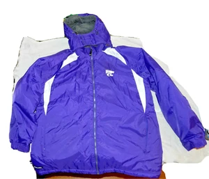 HOLLOWAY KSU KANSAS STATE WILDCATS zip up winter Jacket Coat mens sz L - Picture 1 of 12