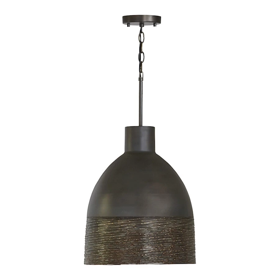 Capital Lighting 335112GI Sana - 18.5 Inch 1 Light Pendant Grey Iron Finish