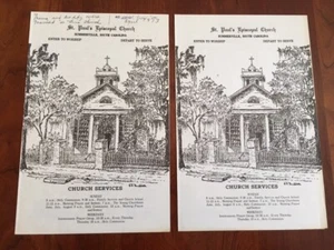 RARE 1973 St Paul's Episcopal Church Summerville South Carolina, Easter Programs - Picture 1 of 1