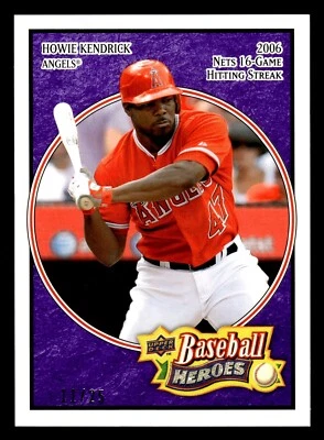 2008 Upper Deck Baseball Heroes Purple /25 Howie Kendrick #84 - Image 1 of 2