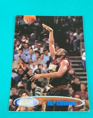 1998-99 Stadium Club RC #220 Nazr Mohammed Philadelphia 76ers BASKETBALL Card 1C - Image 1 of 2
