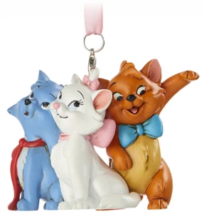 Disney Parks Ornament 2017 Aristocats Marie Toulouse Berlioz RARE Hard To Find - Picture 1 of 5