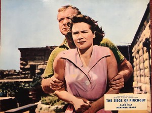 THE SIEGE OF PINCHGUT - ALDO RAY 8x 11x14”” UK LOBBY CARD SET 1959