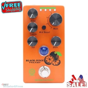 Mosky Audio The BLACK JUICE Preamp New "M" series Guitar Effect Pedal - Picture 1 of 15
