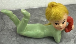Vintage Lego Japan Girl On Telephone Figurine Blond Hair With Tags MCM - Picture 1 of 7