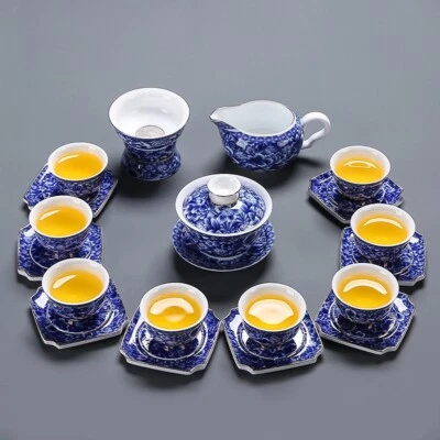 中国茶具陶瓷茶壶台湾匹配茶杯碟大碗罐 — 第 1/4 张图片