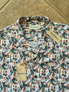 Caribbean Camp Shirt Mens XL Hawaiian Luau Hula Girl Multicolor Print NWT $69 - Picture 1 of 7