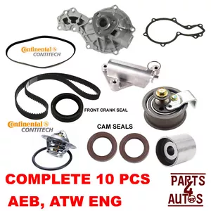 KIT DE CORREA DE DISTRIBUCIÓN KIT DE BOMBA DE AGUA AUDI PASSAT SE ADAPTA AEB ATW KIT DE DISTRIBUCIÓN KIT DE 10 PIEZAS - Imagen 1 de 1