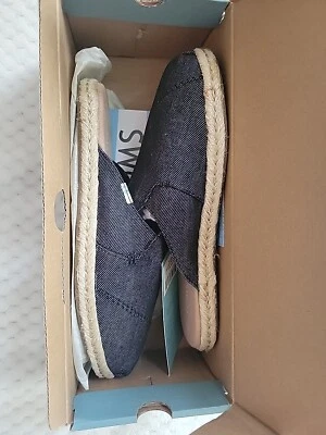 Alpargata de mezclilla pesada negra Toms Nova talla 5,5 Foto 1 de 2