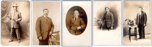 LOT/5 RPPC MEN EARLY 1900's HANDSOME DAPPER DUDES CONDITION VARIES POSTCARD #1 - Picture 1 of 7