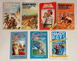 7 x Hardy Boys Books 2 6 10 19 22 32 Case Files 4 Franklin W Dixon Lot Vintage - Picture 1 of 12
