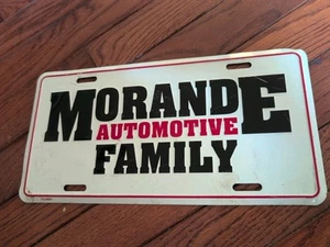 Vintage Morande Automotive Family License Plate 13 - Picture 1 of 1