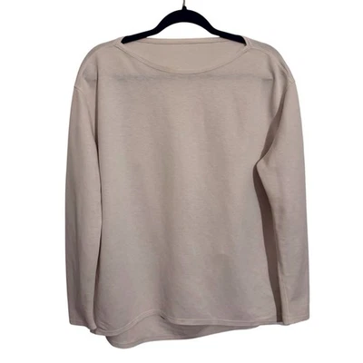 Lululemon Womens Size Medium Cream Back In Action Top Athletic Yoga Slouchy - Image 1 of 4