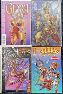 Glory Lot of 4 Image Comics - 1st Series 1995 #1, 8 - 1999 #0 - Glory Avengelyne - Bild 1 von 1
