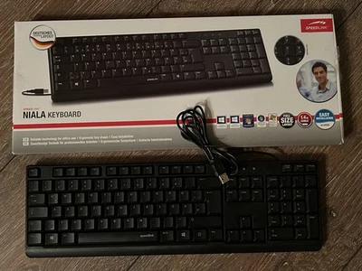 Speedlink NIALA Keyboard USB mit Kabel Schwarz NEU OVP - Bild 1 von 4