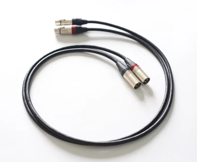 Belden 8428 (8402) with Neutrik Silver XLR, High-End XLR Interconnect Cable Pair - Image 1 of 4