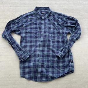 Patagonia Shirt Mens L Plaid Fjord Lightweigtht Flannel Organic Cotton - Picture 1 of 4