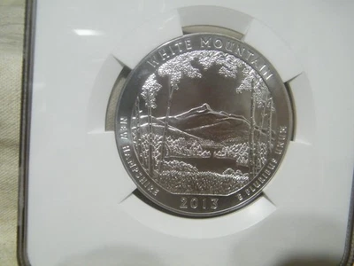 2013 ATB NGC MS69 5 oz Silver White Mountain Early Releases auccoa38 - Image 1 of 4