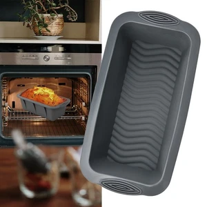 Silicone Loaf Tins Rectangle Bread Pans Non-Stick Baking Mould Bakeware Mold - Picture 1 of 10