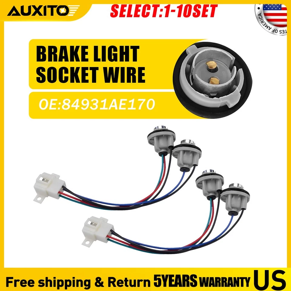 Brake Light Socket & Wire Harness Fit Subaru Outback 2000-04 Wagon 4-20X - Imagem 1 de 4