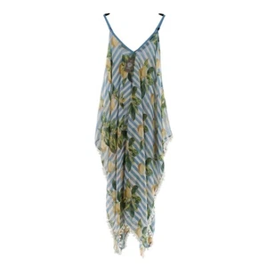 Vince Camuto Zitronenmuster Topper Kimono Überwurf Oberteil #K208 - Bild 1 von 3