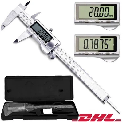 Digital Messschieber Messlehre Schieblehre 0-150mm Edelstahl Messschieblehre DE - Bild 1 von 4