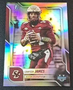 Grayson James 1st Bowman - Refractor 2025 Bowman Chrome University #75 Dimples - Picture 1 of 2