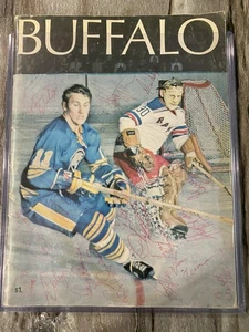 1970 Buffalo Sabres NHL hockey multiple auto program Dave Dryden Joe Daley +++ - Bild 1 von 4