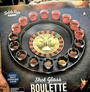 Juego de beber ruleta 16 vasos de chupito fiesta novedad juegos de azar diversión entretenimiento - Imagen 1 de 5