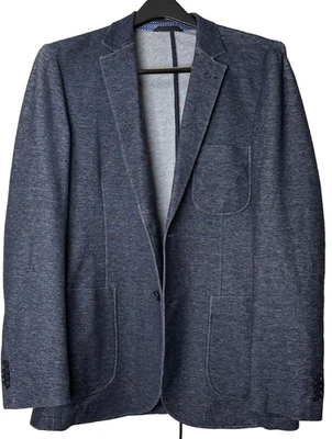 James Campbell Unconstructed Blazer Mens MEDIUM Blue Machine Washable Sport Coat - Image 1 of 4