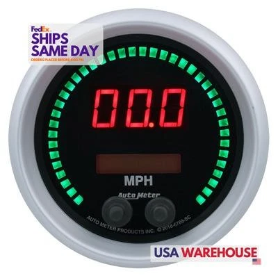 Autometer 6789-SC, One 3-3/8 Speedometer 260Mph Elite Digital Sc Series Performa - Image 1 of 4