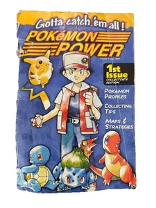 Pokemon Power Magazine 1st Issue - Nintendo Power 1998 - DAMAGED ***READ - Picture 1 of 6