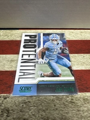 2023 Score - Protential Josh Downs #11 Green (RC) - Image 1 of 2