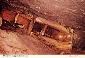 Postcard Michigan Delaware Copper Mine Tours 1978 Calumet Copper Country Harbor - Picture 1 of 2