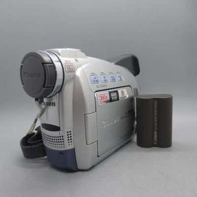 Canon MV600 Handheld MiniDV Camcorder Silver Tested - Image 1 of 4