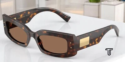 Gafas de sol para mujer Dolce N Gabbana DG4479 502 73 Havana marrón oscuro 55 mm Foto 1 de 4