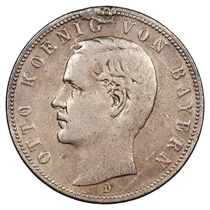 Deutschland - 5 Mark 1902 D Otto - Königreich Bayern München - Silber - KM.915 - Bild 1 von 2