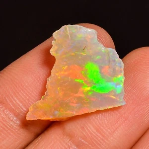 Trockenopal grob 4,00 Karat natürlicher äthiopischer Welo Opal Roh Feueropal Edelstein - Bild 1 von 4